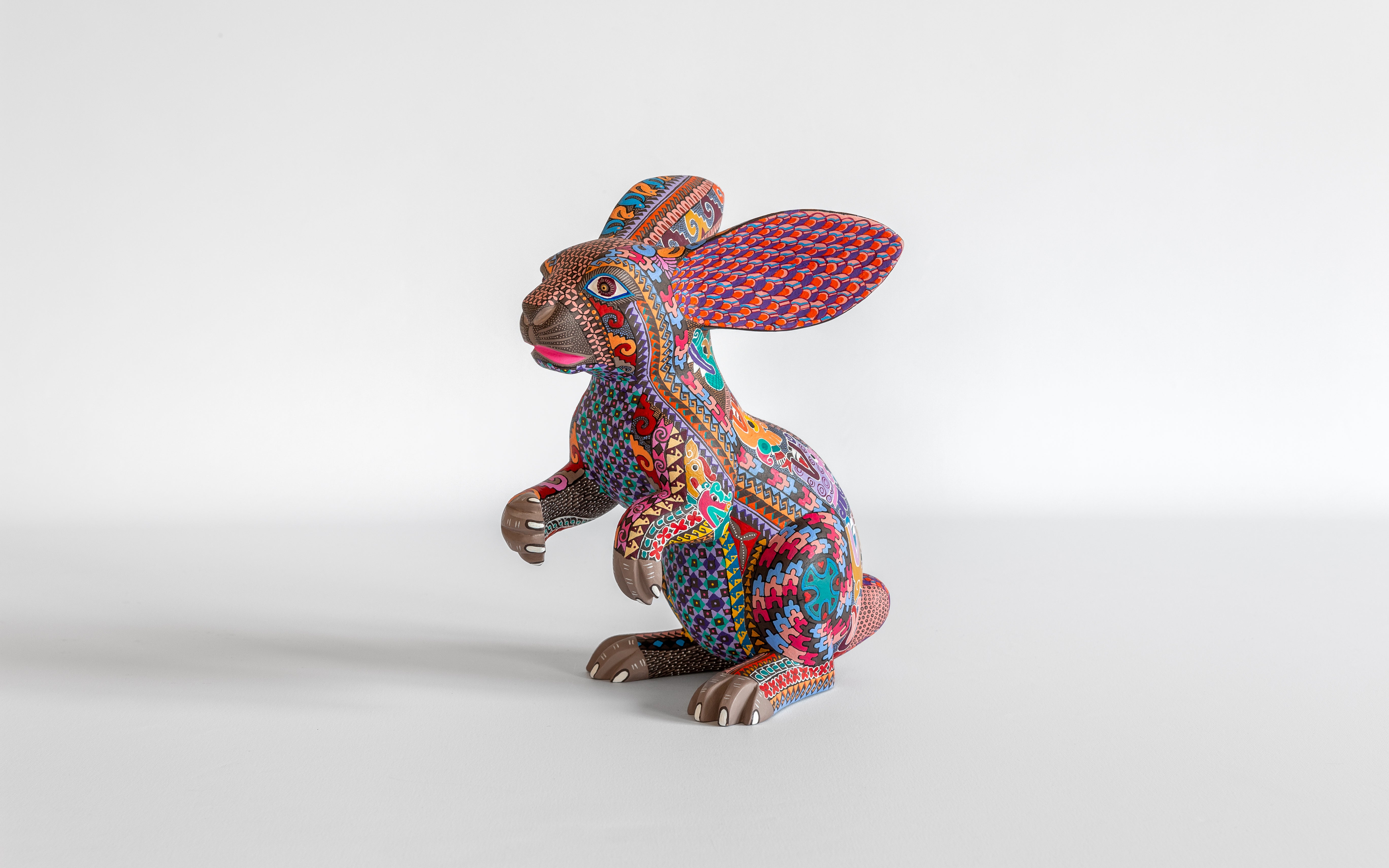 Kaninchen in farbiger Bemalung von Oaxaca