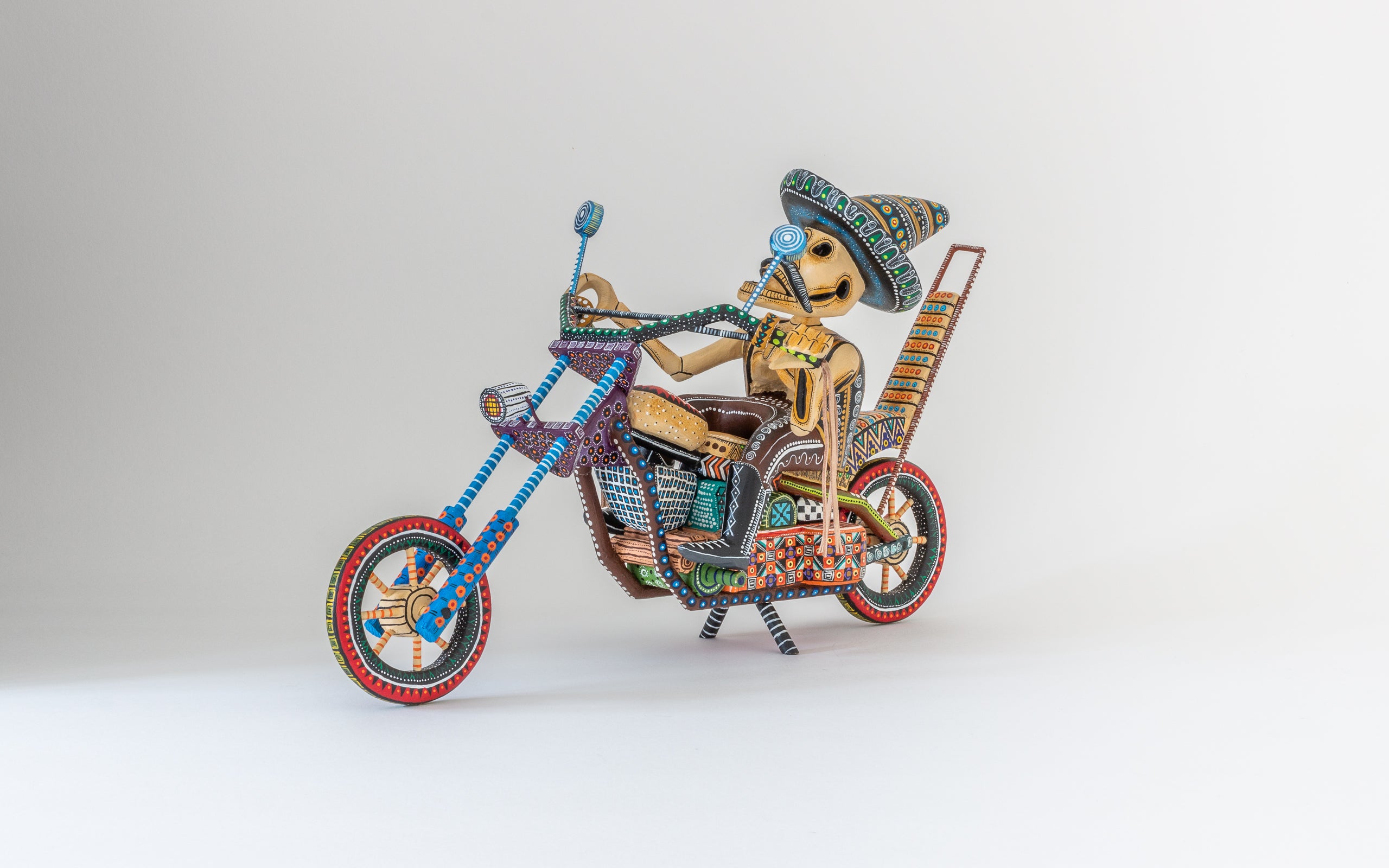 Oaxacan Motor Cyclist Alebrije
