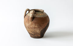Bohnenschmortopf. mit Randverzierung,Süditalienische Keramik aus Apulien