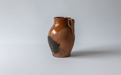 Bohnenschmortopf, geschwärzt durch Gebrauch, Süditalienische Keramik aus Apulien