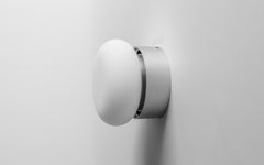 Wandleuchte LED, Aluminiumkörper und Glasreflektor